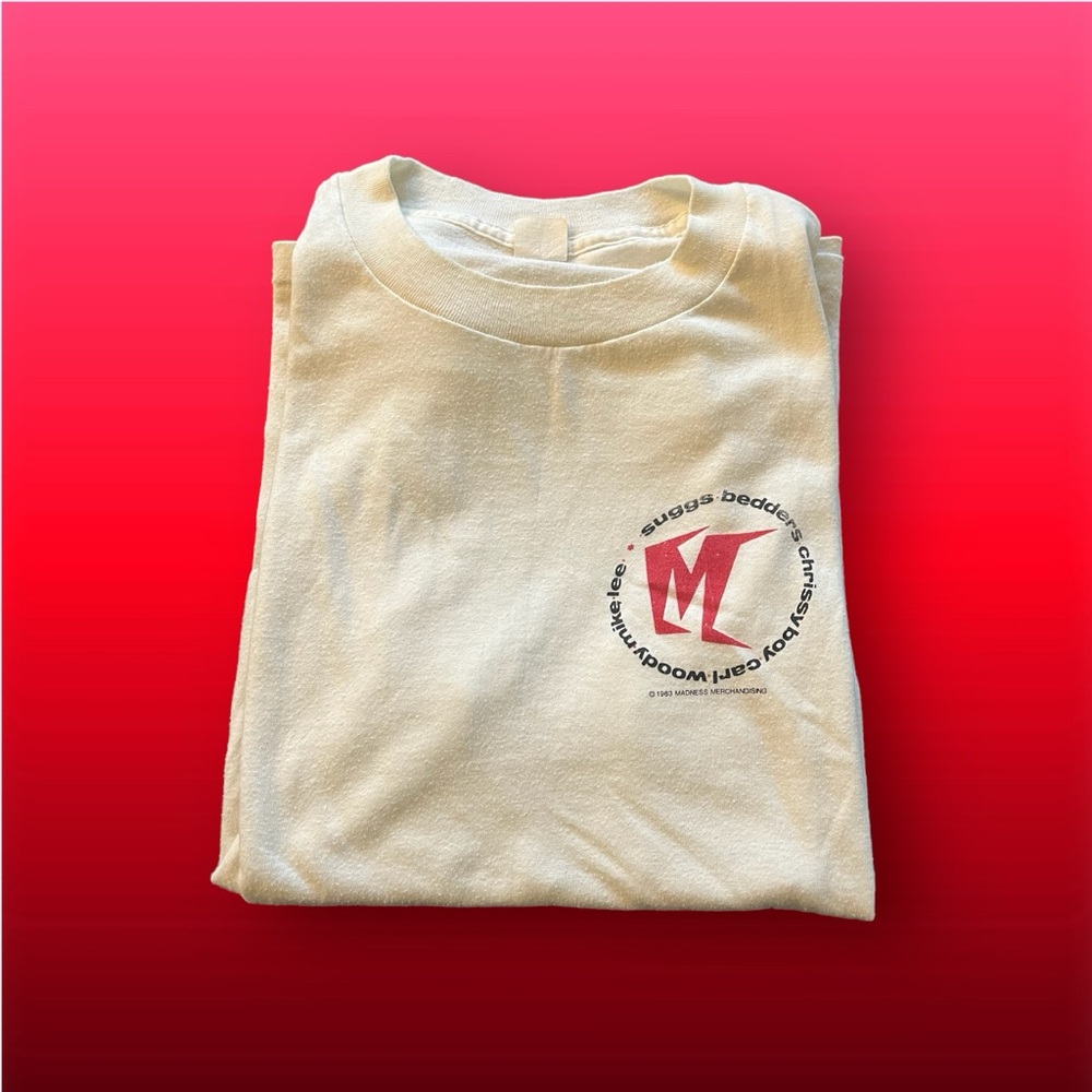 Vintage 1983 Madness concert t-shirt